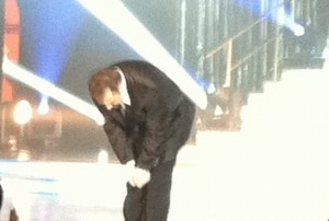 Joey taking his bow