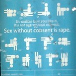 Anti-Rape PSA Sign near UIC, Chicago, May 2012